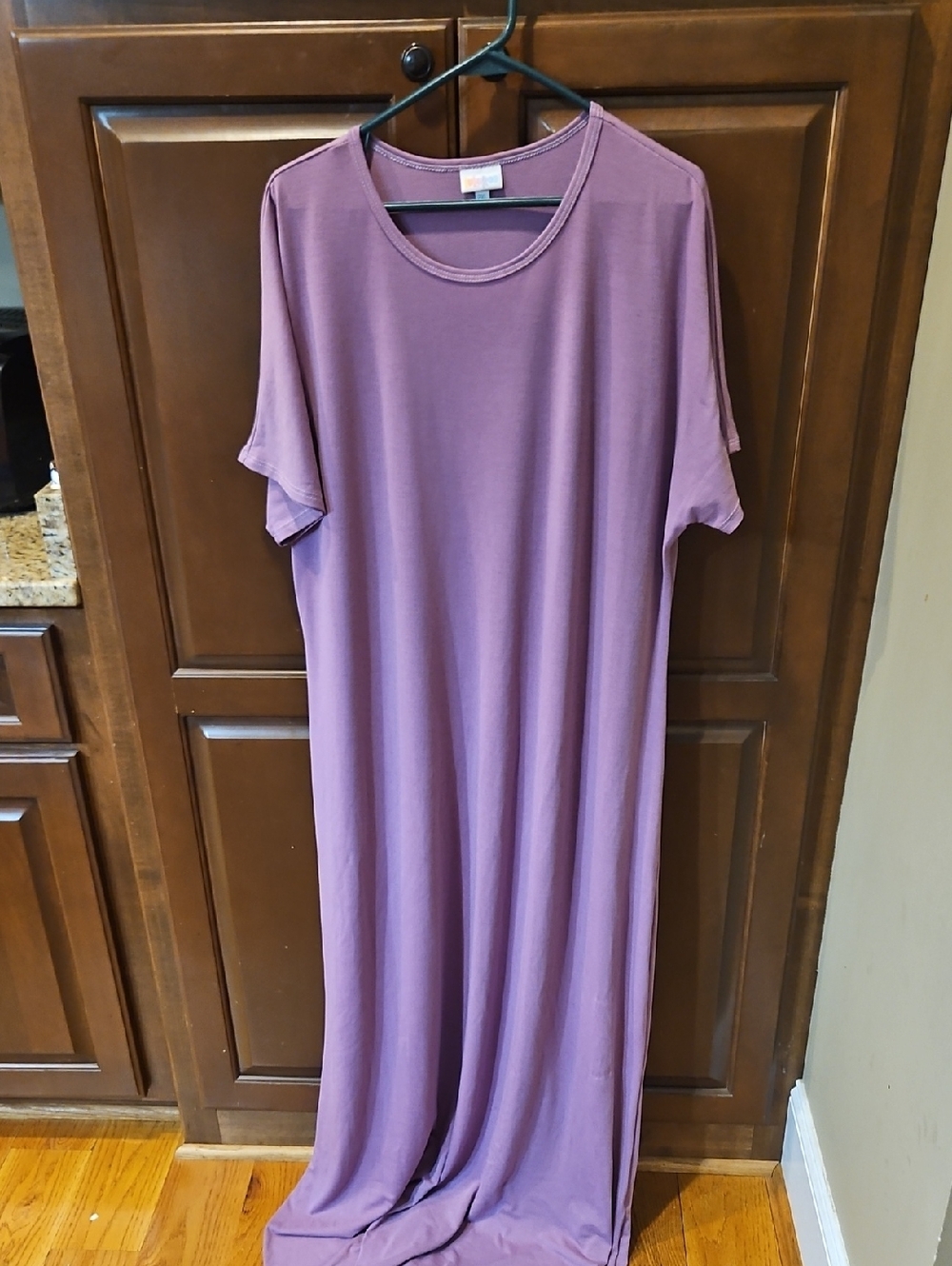 Purple Women's Maxi T-Shirt Dress